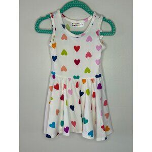 Dotdotsmile Dress Size 12-24 Months Sleeveless Multi Color Heat Print New With T